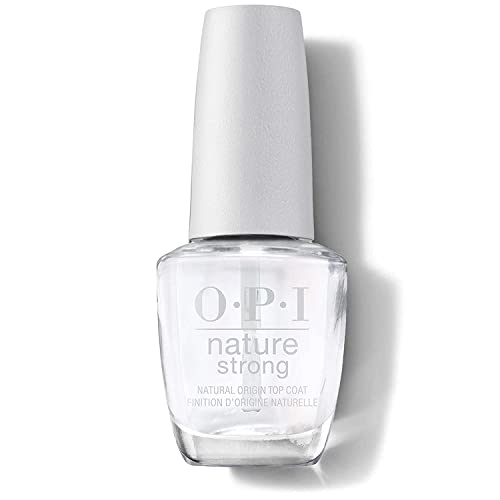 Opi Nature Strong Vegan Nail Polish, Top Coat, High Shine Nail Polish, Natural Origin, Cruelty-Free Nail Lacquer, 0.5 Fl Oz. #TOP25