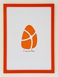 FramerDen® Rainbow 20 Colours Range Modern Thin Picture Photo Poster Frame Decor A4 Size Fits (21 x 29.7 cm) Thin Edge Slim Frame Portrait and Landscape (Orange)