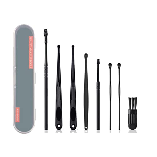 zoerbufan Ohrenreiniger Set [8 Stück], Ohrenschmalz Edelstahl 8 in1mit Aufbewahrungskiste Ear Cleaner, Ohrenschmalz Kürette für Kinder Jugendliche und Erwachsene Cover