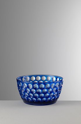 Mario Luca Giusti Lente Acrylic Snack Cereal Bowl Royal Blue