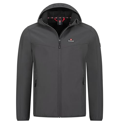 Höhenhorn Alpberg Herren leichte Softshell Jacke Outdoor Grau Gr. XL