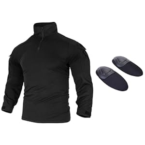 KASISO GEAR G3 Kampfshirt mit Ellbogenschonern Schwarz