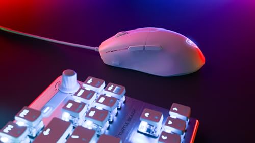 Pure SEL - Mouse da gioco RGB ergonomico ultraleggero, sensore ottico a 8K DPI, sistema di pretensionamento, illuminazione RGB - Bianco - Mouse gaming - Immagine 6