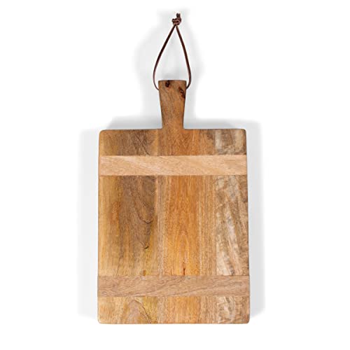 Tabla para picar rectangular Ravi de madera de mango marca Picnic Time miniatura 4