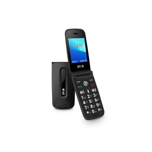 SPC Titan Téléphone Portable pour Personnes âgées, Grandes Touches, Facile à Utiliser, Volume Sonnerie 100 DB, Configuration à Distance, Sonnette et Notifications...