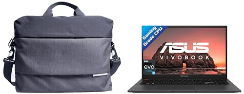 Image of ASUS Vivobook S 15 2022, Intel Core EVO i5-12500H 12th Gen, 15.6 inch inch (39.62 cms) FHD, (16GB RAM /512GB SSD), K3502ZA-KJ542WS + ASUS EOS 2 Messenger Bag (Black)