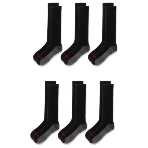 Wolverine Men's Cotton Comfort Over the Calf Socks - 6 Pairs, Breathable Arch Support3