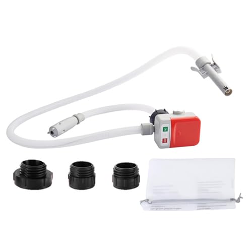 Fafeicy Bomba de Transferencia de con Manguera Automática de la Bomba de Transferencia de Batería Alimentada con Tasa de Flujo de 3.2 Gpm Sensor Automático con 3 Adaptadores de 51