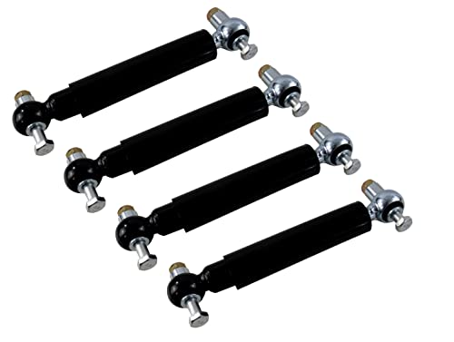 p4U Amortisseur de roue universel - Noir - 1,8 t / 3,5 t - 2500/3500 kg - Pour essieu de remorque AL-KO BPW Knott Nieper - Remorque (4)