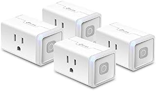 Kasa Smart WiFi Plug Lite by TP-Link (4-Pack) 12 Amp, Reliable Wifi Connection