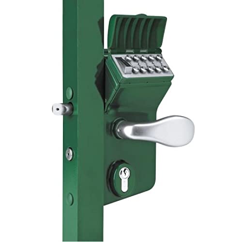 Locinox - Serrure à code mécanique LMKQ40 Thermolaquée verte Profil 40 mm Axe à 60 mm
