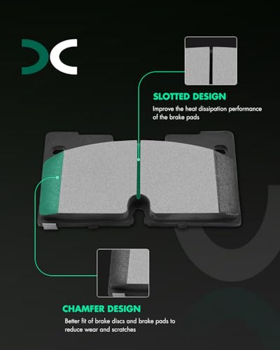 Image of SCITOO D2173-9418 Disc Brake Pads Sets Front Ceramic Brake Pads w /Hardware | For Cadillac 2021-2024,For Chevrolet 2019-2024,For GMC 2019-2024