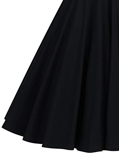 Image of GownTown Womens 1950s Cape Collar Vintage Swing Stretchy Dresses