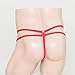 Mens Thongs with Ring G-Strings Underwear Sexy Sissy Lingerie Erotic Briefs Panties for Sex Naughty Red