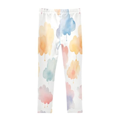 Bolaz Toddler Girls Leggings Printed Yoga Pants Leggings Colorful Cloud for Kids2