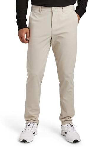 Chaps Men's Golf Pants - UPF 50+ Comfort Stretch Big and Tall Chino Pants - Dry Fit Performance Khaki Pants for Men, Size 36W x 32L, Stone