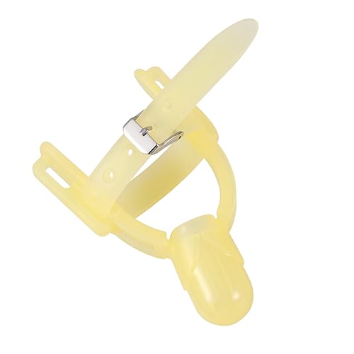 BESPORTBLE Finger Protector Bite Cover for Boy Girl Light Yellow Safe Food Grade Gum and Protect Fingers