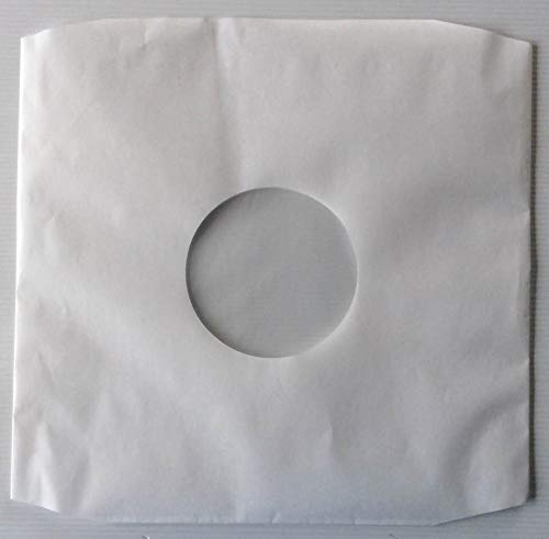 Manicotti Per Vinile 33 Giri Neri (25 Pezzi) | Custodia Antistatica Con Velina | Foro Centrale 10,5 Cm Per Collezionisti