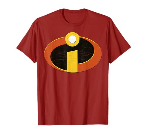 Disney Pixar Incredibles Distressed Logo Poster T-Shirt