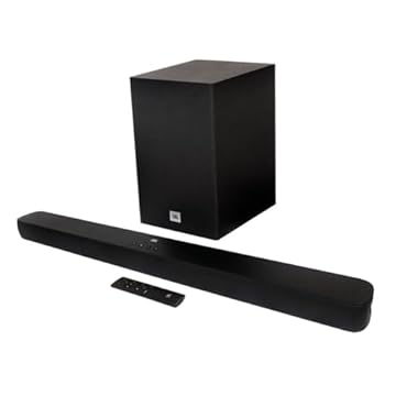 JBL, Soundbar, Cinema SB180, 2.1 Canais, Bluetooth, Subwoofer Sem Fio de 6,5" - Preto