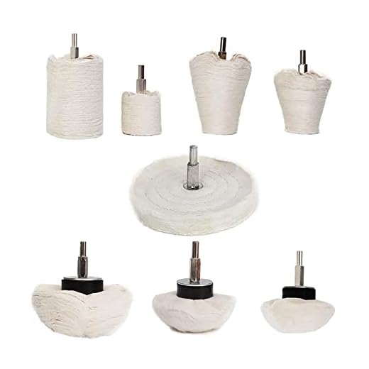 Buffing Polishing Wheel For Drill - 8Pcs Polishing Wheel Cone/Column/Mushroom/T-shaped Wheel Grinding Head With 1/4 Handle For Manifold / aluminum / stainless steel / chrome etc.