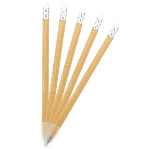 5 lápices eternos sin tinta con borrador miniatura 1