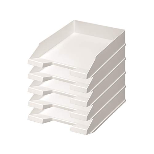 Preisvergleich Produktbild Herlitz 10222230 Ablagekorb A4, grau, 5er Packung