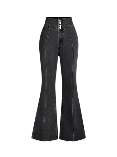 CIDER Denim High Waist Flared Jeans