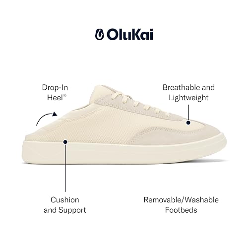 OLUKAI Punini Men's Everyday Sneaker, Classic Lace-Up Design & Countoured Footbed, Comfort Fit & Wet Grip Rubber Soles, Durable & Supportive4