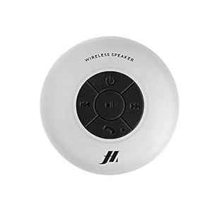 SBS Bluetooth luidspreker waterdicht & draadloos – draadloze luidspreker met zuignap, hands-free-functie & 3 Watt – draagbare muziekbox in wit voor iPhone, mobiele telefoon, smartphone, tablet