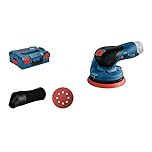 Bosch Professional 12V System GEX 12V-125 Cordless Random Orbit Sander (incl. Sanding disc (125 mm), 1x Sanding Paper, dust Bag, Without Rechargeable Batteries and Charger, L-BOXX 136)