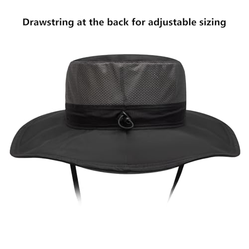 Image of BASSDASH UPF 50+ Sun Fishing Hat Water Resistant with Detachable Neck Flap