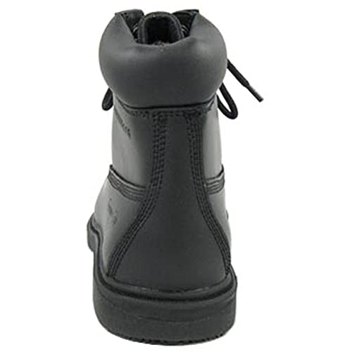 Footwear Men's Slip-Resistant Waterproof Boot,Black Leather,US 10 W4