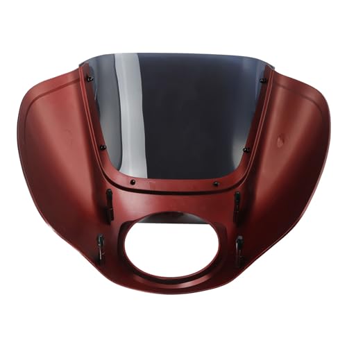 Image of Front Headlight Quarter Fairing Windshield Fit For Harley Softail Low Rider FXLR Street Bob FXBB 2018-2020 Low Rider S FXLRS 2020-2025 Softail Standard FXST 2020-2024 Wicked Red /Twisted Cherry