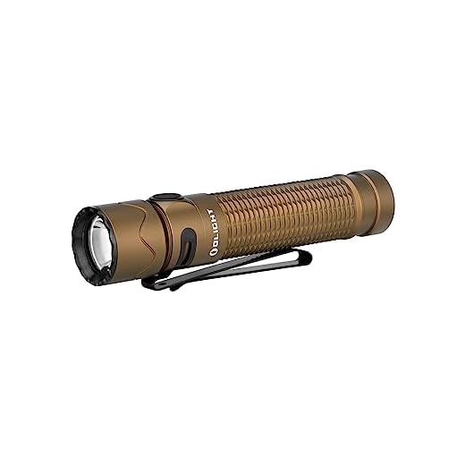 OLIGHT Warrior Mini2 1750 Lumens Rechargeable Tactical Flashlight with Dual Switch and Proximity Sensor, High Performance LED Flashlights for EDC, Outdoor, Camping and Emergency (Desert Tan)