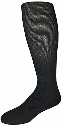 Epic Adult Over-The-Calf Multi-Sport Socks Pair (18-Colors Available) Black M