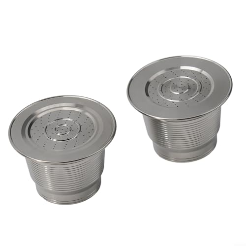 Cápsulas de café reutilizables de acero inoxidable 304 con metal para filtro de malla para cápsulas, adecuadas para filtro de café para preservar el sabor del café (tipo normal)