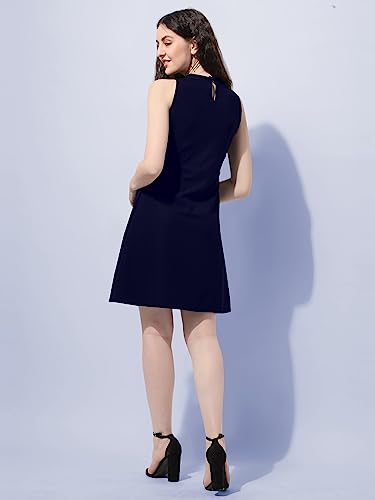 Image of OOMPH! Women's Polyester Blend A-Line Mini Dress