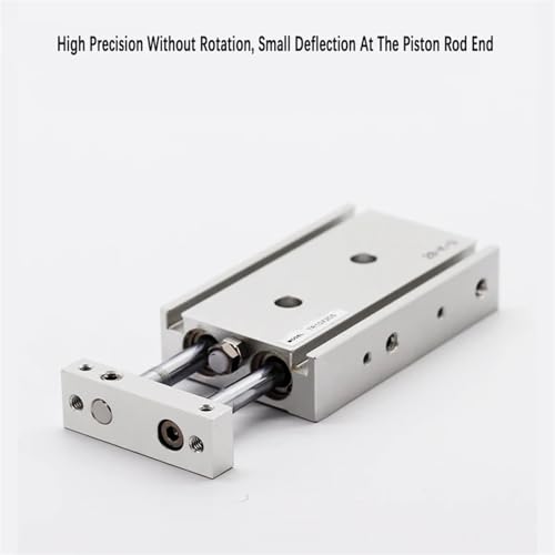 Vérin pneumatique TR25 à double tige magnétique anti-rotation - 4