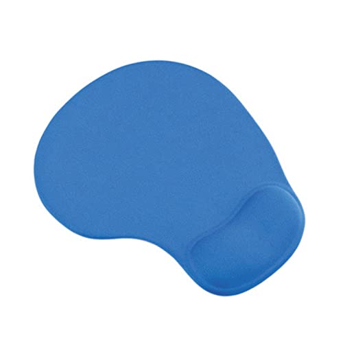 Mauspad, rutschfest, bequem, mit Gelschaumauflage, Handgelenkstütze für PC, Laptop, Computer, kompatibel mit Laser- und optischen Mäusen, Mauspad, Handgelenkauflage, Blau