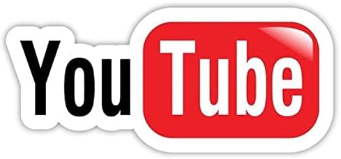 YouTube You Tube sticker decal 6" x 3"
