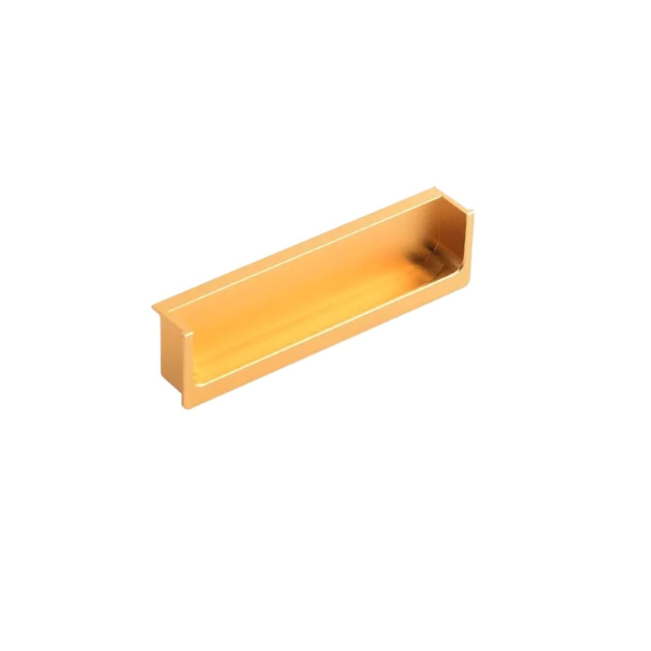 EKalgretrA Recessed Sliding Handles Embedded Concealed Pulls Handles White Wardrobe Doors Black Cabinets Gray Drawers Recessed Finger(Gold 120mm)