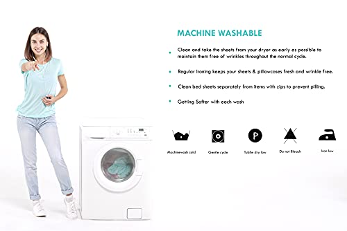 Five Elements 1000 Thread Count 100% Egyptian Cotton Bed Sheets, 4-Pc Queen Ivory Sheet Set, Sateen Weave, Single Ply Long-Staple Yarns, Luxury Collection, Fits Mattress Upto 16” Deep Pocket #TOP7