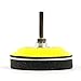 Yakamoz 2 Pack 3-Inch Hook and Loop Sanding Backing Pad with 1/4 Inch Shank and Soft Foam Layer Buffering Pad Polishing Tool Kit for Drill Air Die Grinder Sander Grinding Rotary Tool