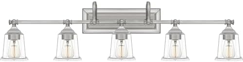 Quoizel Nicholas 41 3/4" W Brushed Nickel 5-Light Bath Light