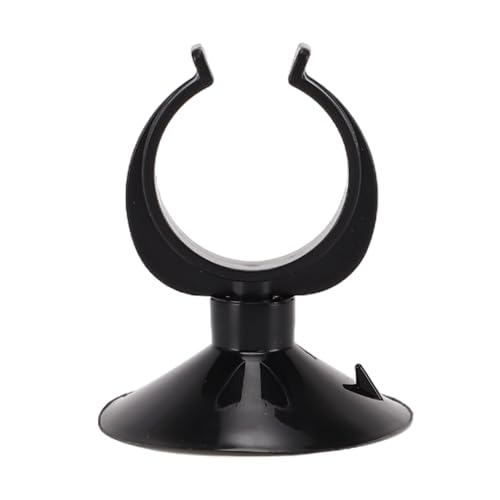 CAPASTEC Aquarium Suction Cup, Aquarium Sucker Clip, Suction Cups Airline Tubing Holder, Fish Tank Accessories for Aquarium Fish Tank, Black, 1.1
