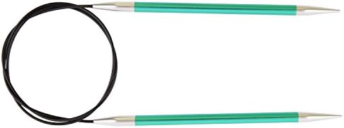 KnitPro KP47168 Zing: Knitting Pins: Circular: Fixed: 100cm x 10.00mm, Aluminium, Multi-Colour, 10mm