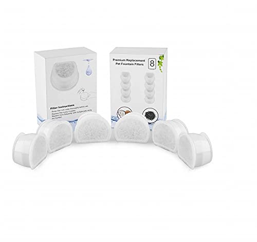 Filtri per fontane per gatti, 8 pezzi di ricambio