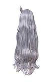Eri Wig BNHA with Horn Eri MHA Cosplay Wig Light Blue