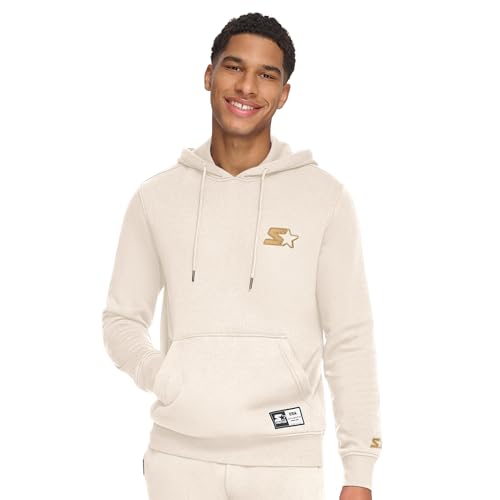 Sweat-shirt à capuche STARTER homme en molleton premium avec logo brodé classique